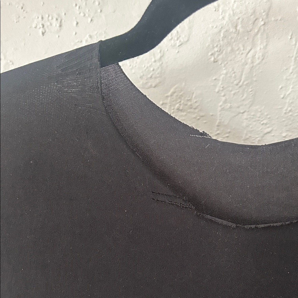 Black Lace Detail T-Shirt Dress - Picture 6 of 7